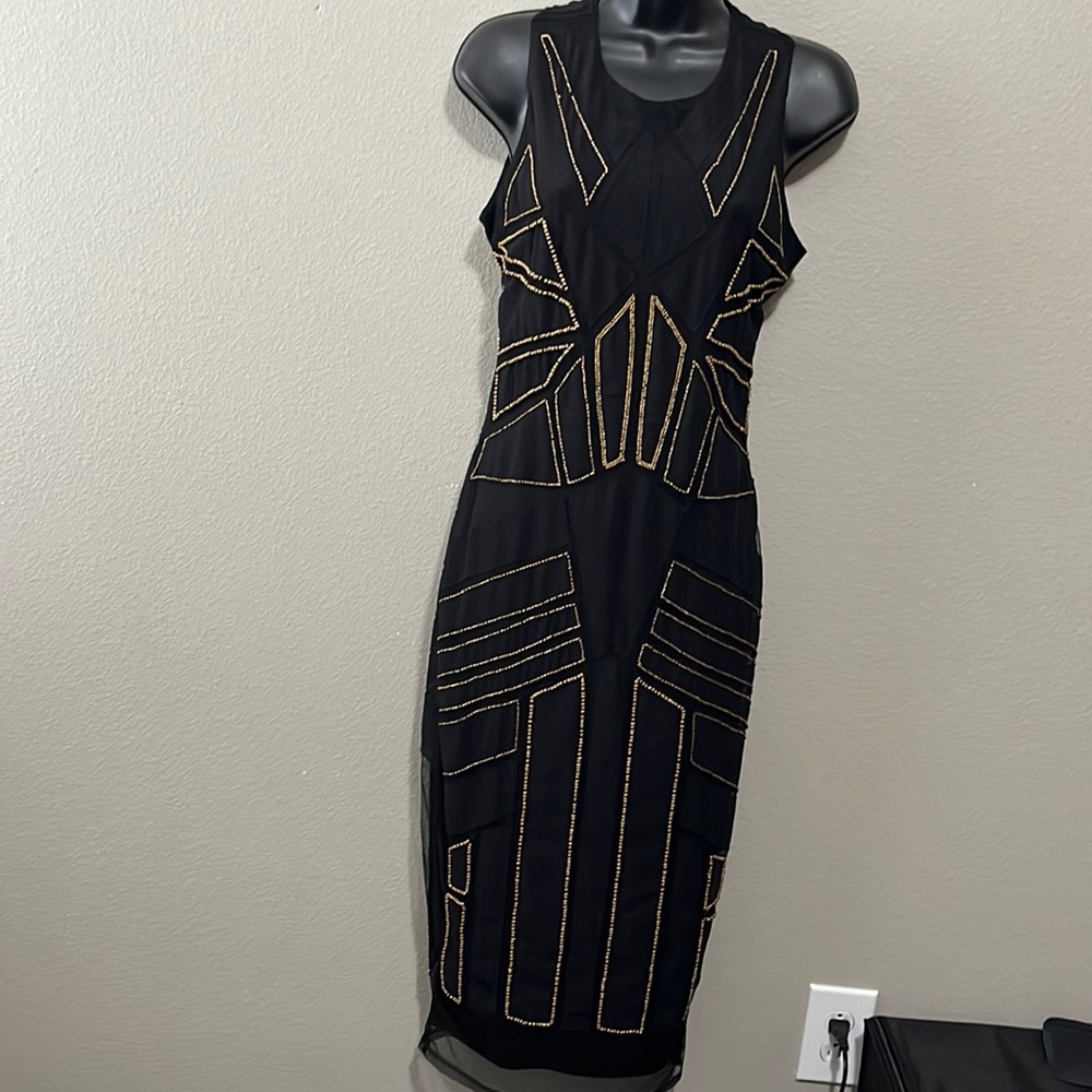 COPY - ASOS black beaded dress NWT